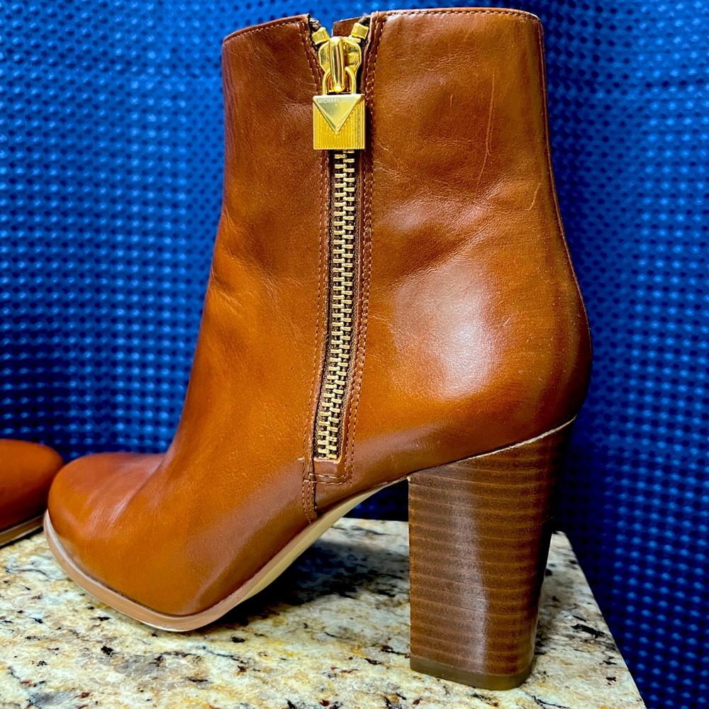 Michael Kors Brown Leather Heeled Boots